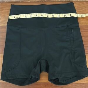 Adanola Black Biker Shorts with zipper pocket